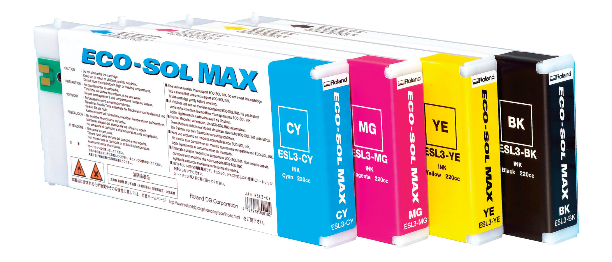 Eco-Sol MAX 2 Bn20(A) &amp; BN2-20(A) Ink, 220cc, Magenta